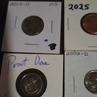 Uncertified Us Coin Lot 10c Roosevelt Dime   Lincoln Cents  Multiple Years