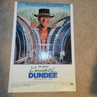 Original 1986 Crocodile Dundee Movie Poster One Sheet Paul Hogan 27x39