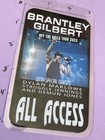 Brantley Gilbert Commemorative 2024 Off The Rails Tour All Access Pass laminate 