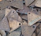 Vintage Ford Motor Company Rouge Plant Tool Check Tags - Lot Of 5 - 50 Available