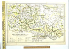 Vintage  Europe Warsaw Map Mapa  Sketch Map Of Hiking Trails 1957