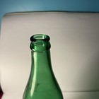 Large 11  Vintage Green Glass Crown Top Soda Bottle Rare