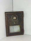Antique Us Mailbox Door Bronze   Glass Vintage Post Office Box