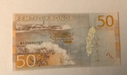 Nd 2014   Sweden 50 Kronor Banknote P70 Lighthouse Musical Notes Uncirculated