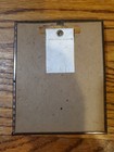 Vintage Silhouette Picture 4 x5  Convex Glass Snow Scene
