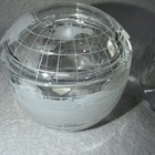 1970s Nestle Glass Sugar Bowl W  Lid   Creamer Etched World Globe Map