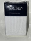 Lauren Ralph Lauren Texture Stripe European Sham Linen Cotton White New 