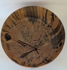 Vintage Hawaii Wooden Bowl Norfolk Pine Round Signed 6 