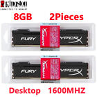 Kingston Hyperx Fury Ddr3 1600 16gb Kit 2x 8gb Pc3-12800 Desktop Ram Memory Dimm