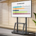Universal 32 -100  Floor Tv Stand Mobile Tv Cart Mount Max Hold 80kg Easy Moving