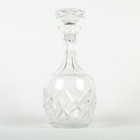 Vintage Cut Crystal Glass Decanter   Stopper Carafe Liquor Whiskey Cognac Bar