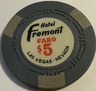 1960 s Fremont Hotel  5 Faro Casino Chip Las Vegas Nevada Combined Shipping