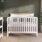 Dream On Me Emerson 5-in-1 Convertible Full-size Baby Crib  White Oak