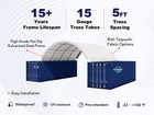 20 x40  Heavy Duty Container Shelter Canopy 11oz Pe Conex Roof Storage Kit