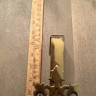 Vintage Brass Wreath Hanger Holder Over Door Hook