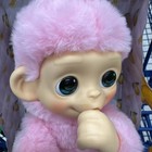 Little Live Pets My Baby Monkey Mini Pink Luna Lemon Interactive 20  Sounds