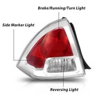 2pc Tail Light Set Brake Lamp For Ford Fusion 2006-2009 Chrome Left Right Side