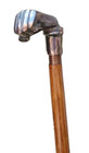 Nautical Antique Brass Punch Handle Brown Wood Premium Quality Walking Stick