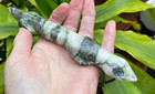 Huge Nz Mapere Stone Native Forest Gecko M  ori Mokopirirakau Lizard Pendant