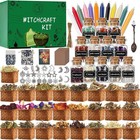 Wiccan Supplies Kit - 85 Pcs Witchcraft Tools  Ritual Items   Spell Accessories