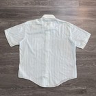 Vintage Kmart Thin 70s 80s Striped Short Sleeve Button Down Shirt Sz  Xl