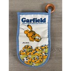 Vintage 1978 Garfield Cat Oven Mitt   Pot Holder Blueberry Muffins Jim Davis Set