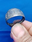 Ancient Antique Ring Rare Roman Silver Color Warrior Very Rare