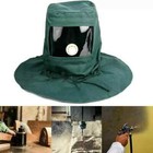 Sand Blasting Hood Cap Canvas Shawl Sandblaster Protective Face Cover Hood