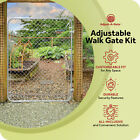 Adjust-a-gate Fit-right Adjustable Walk Gate Kit With Round Corner Frame  Gray