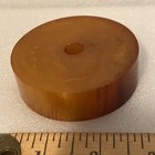 Vintage 110 g Green Swirl Translucent Marbled Bakelite Catalin Base Block Chunk