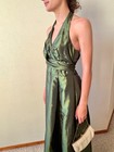 Xscape By Joanna Chen Shimmery Long Formal Dress  Olive Color   Womens  Size 10 