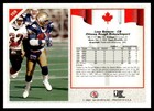 1992 All World Cfl Canadian Football League Less Browne Ottawa Rough Riders  159