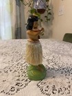 Vtg Chalkware Hawaiian Hula Dancing Girl Aloha Japan Bobble Nodder 50s Gift Idea