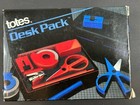 Vtg 1986 Chromatics Glove Box Office Scissors Tape Highlighter Eraser Box  3