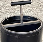 Global  Views Mcm Black Leather Umbrella cane  Stand
