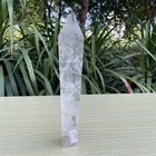 1lb 8 2 natural Clear Quartz Scepter Wand Crystal Point Healing Rainbow Reiki C5