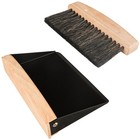Small Dustpan And Brush Set Mini Hand Broom Wooden Crumb Sweeper For Desk Sofa