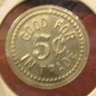 Vintage Silver Creek Store Randle  Wa 5c Trade Token - Washington Wash 
