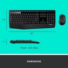 Logitech Wireless Combo 2 4 Ghz Full Sized Keyboard With Mouse For Laptop Pc Usb