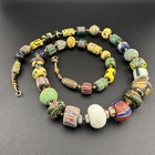 Vintage African Glass Bead Strand Rare Colorful Glass Bead