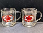 Canadian Mist Whiskey Glass Mug Maple Leaf  Coffee Tea Cup By Luminarc Set Of 2