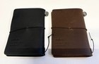 Set Of 2 Traveler   s Notebook Card Size 20th Anniversary Set Color Black   Brown