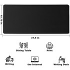 31 5  X 15 7  Waterproof Fabric Desk Pad Large Mouse Pad Office Game  Black     