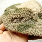 Cabelas Deep Pile Beanie Cap Hat Toddler Size 18 24 M Green Camo Embroidered