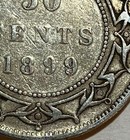 1899 Newfoundland Silver 50 Cents - Narrow 99