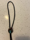 Antique Navajo Turquoise   Coral Bolo Tie