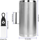 12  X 6  Stainless Steel Guiro Instrument Latin Percussion Metal Guiro Shaker Wi