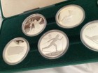 1988 Royal Canadian Mint  20 Silver Olympic Commemorative 10 Coin Set W coa