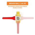 5pcs 1 8 Inch Brass Mini Ball Valve  Shut Off Valve  1 8 Inch Male X Female Npt