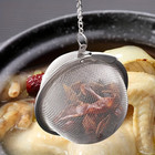 1 Pc 304 Stainless Steel Tea Infuser Filter Ball With Chain Hook New